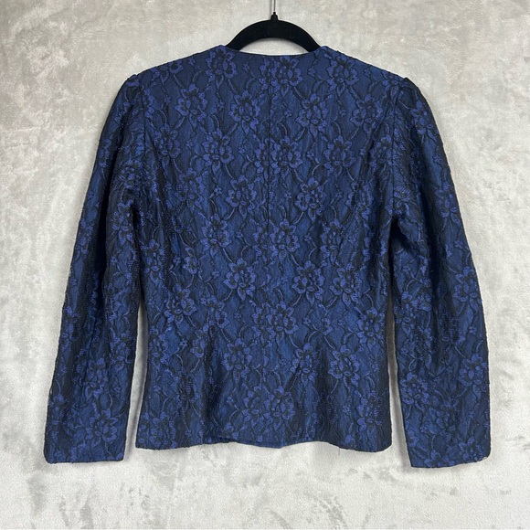 Retro Sweetheart Lace Whimsigoth Witchy Rockabilly Textured Steampunk Blazer - Picture 5 of 5